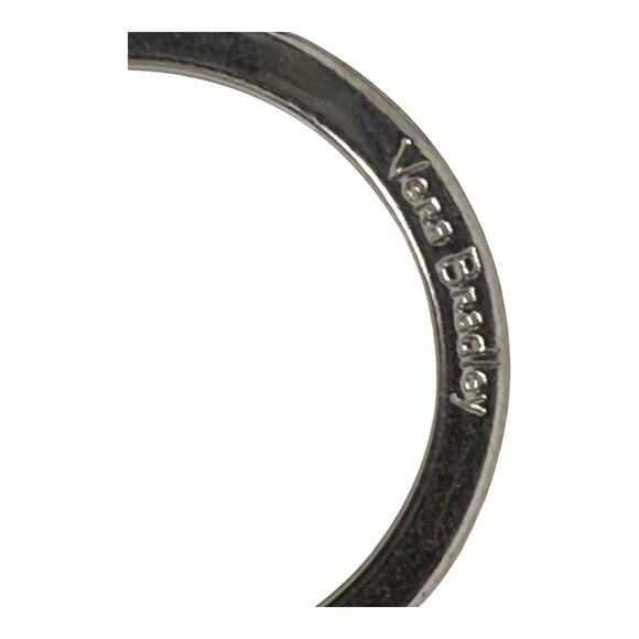 Vera Bradley Lanyard Green Paisley Ring CLIP for Keys Zip ID Purse Tote Backpack - Picture 3 of 5